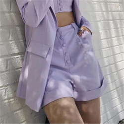 Trajes lila para mujer, blazer, moda callejera, estilo de vestir monocromático, ropa estética púrpura pastel: 