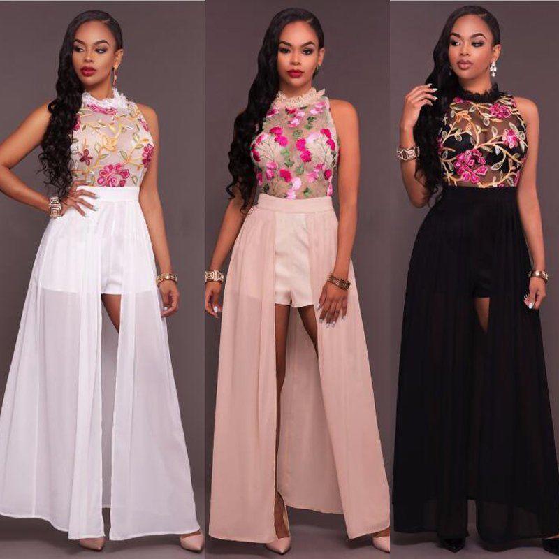 Mujer Lady Chiffon Playsuit Bodycon Clubwear Jumpsuit Romper Beach Floral Dress: 