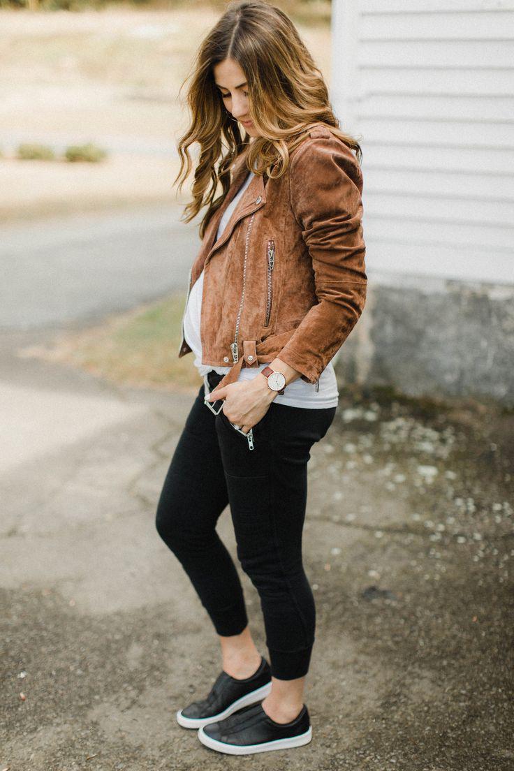 Ideas de atuendos para el embarazo: la bloguera de vida y estilo Lauren McBride comparte sus consejos sobre cómo diseñar Jogger Pan ...: 