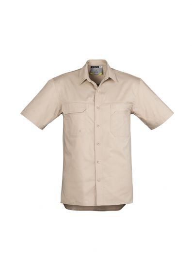 SYZMIK Camisa Tradie de manga corta ligera para hombre ZW120: camisas,  camisa manga corta  