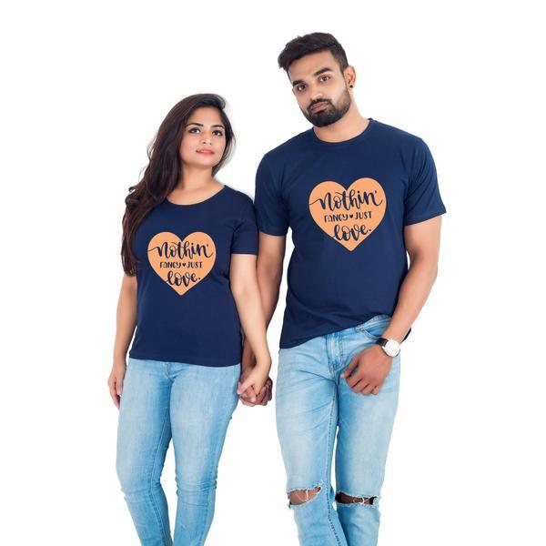 Camiseta de pareja Nothing Fancy Just Love: 