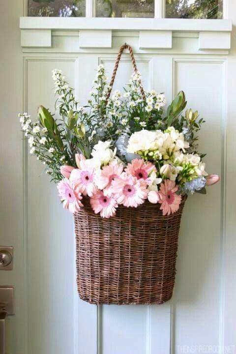 flores en la puerta: Ropa y Accesorios,  Ramo de flores,  Diseño floral,  colgador de puerta,  Jardín de flores  