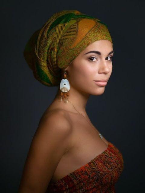 Pañuelo africano para la cabeza. Corbata para la cabeza para niñas negras, envoltura para la cabeza: 