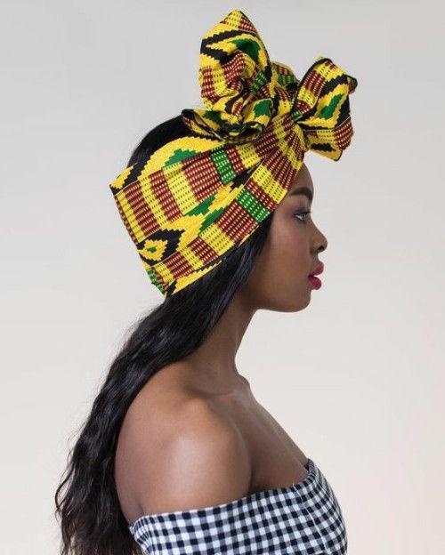 Corbata para la cabeza de Black Girls, afroamericanos: 