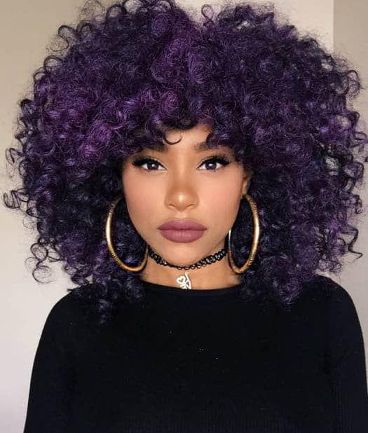 37 hermosos peinados naturales para mujeres negras (rápido, lindo y fácil): Cabello con textura afro,  corte bob,  rizo jheri,  trenzas de ganchillo,  trenzas de caja  