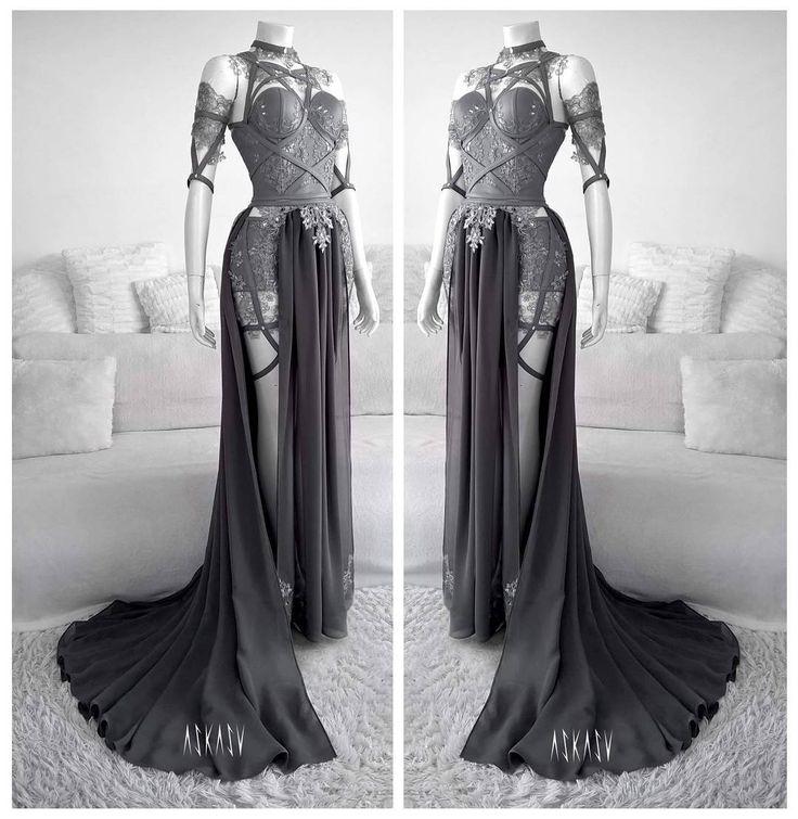 Moda gótica, Vestido de novia - vestido, ropa, moda, encaje: trajes de fiesta,  vestidos de coctel,  Vestido largo,  moda gótica,  conjuntos de vestido gótico  