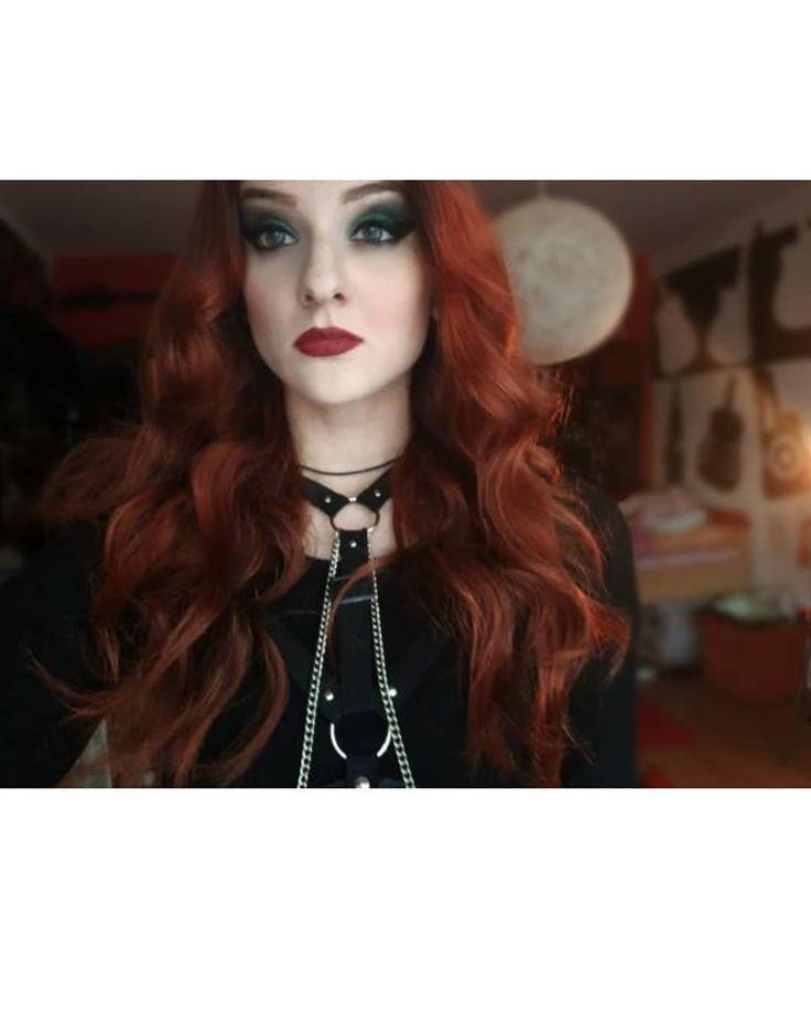 Cabello castaño, Coloración del cabello - cabello, marrón: cabello rojo,  moda gótica,  conjuntos de vestido gótico  