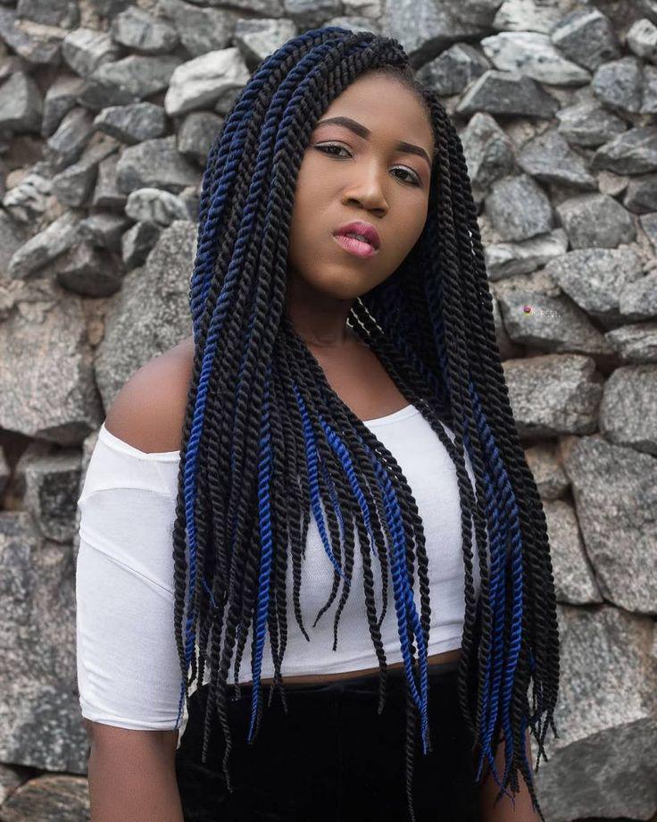 Black Girl Cabello negro, Trenzas de caja: Cabello con textura afro,  Ideas de peinado,  trenzas de ganchillo,  Cuidado del cabello,  Peinado de chicas lindas,  Estilos de trenza  