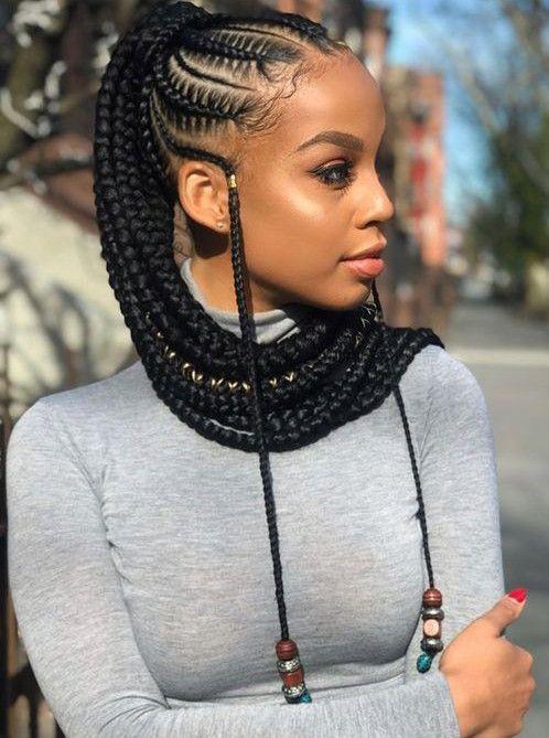 Black Girl Box trenzas, Trenzas de ganchillo: Cabello con textura afro,  Rastas sintéticas,  Peinado de chicas lindas  
