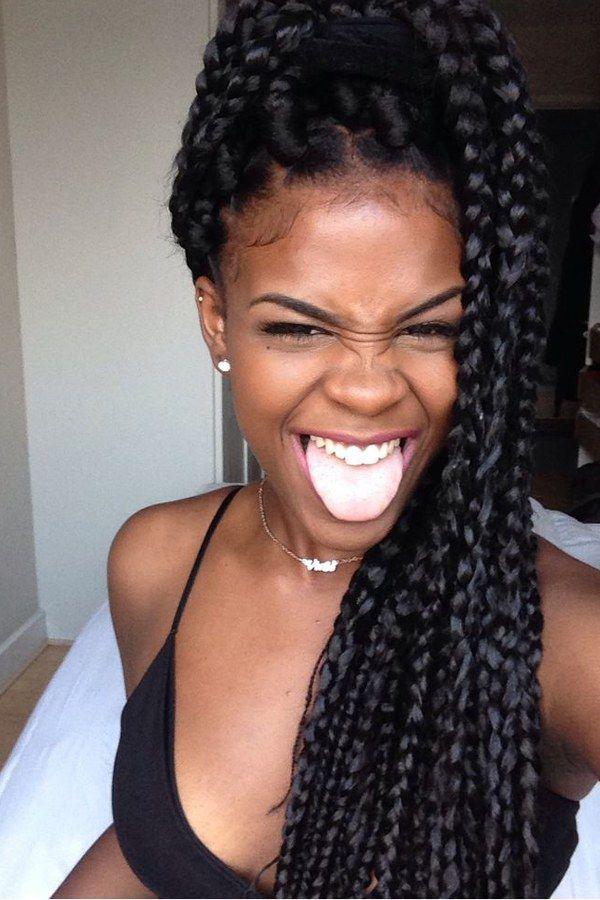 Black Girl Box trenzas, trenza francesa: Cabello con textura afro,  corte bob,  Peinado de chicas lindas  