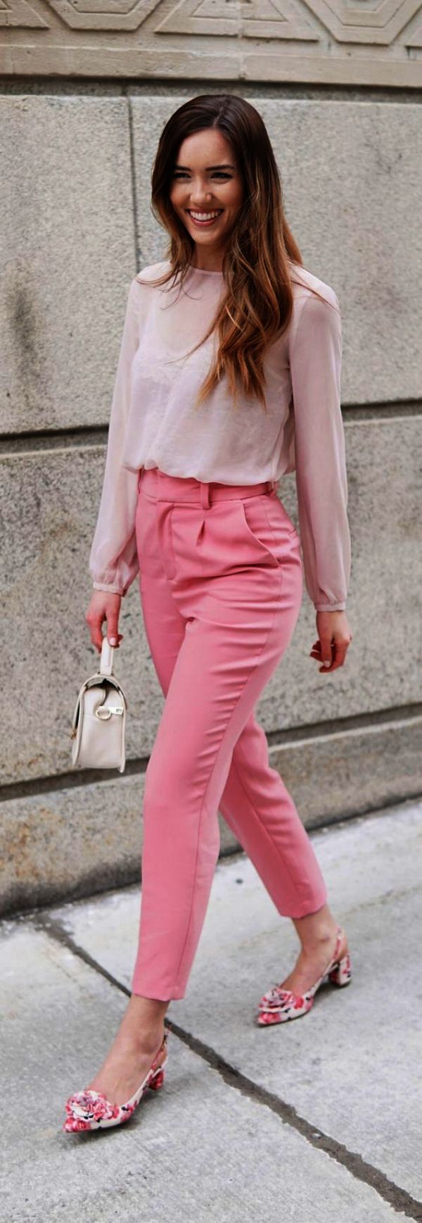 Pantalón y top rosa: camisas,  pantalones palazzo,  vaqueros rosas  