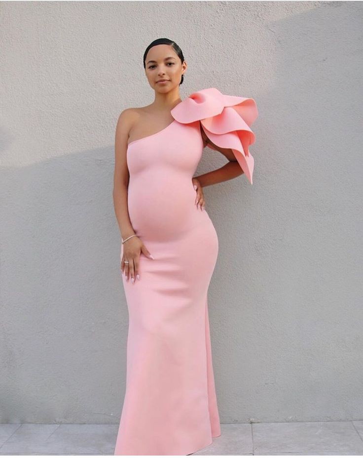 Vestido premamá rosa: ropa de maternidad,  Traje De Fiesta De Bebé  
