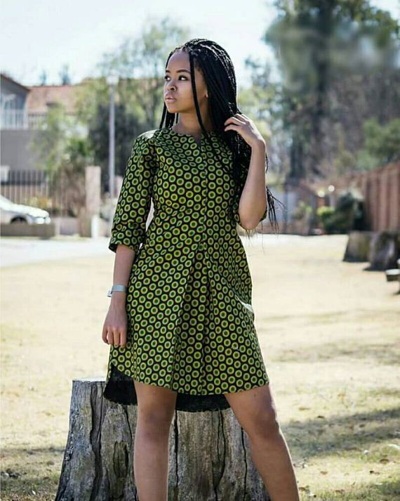 Hermosos diseños de vestidos shweshwe 2019: 