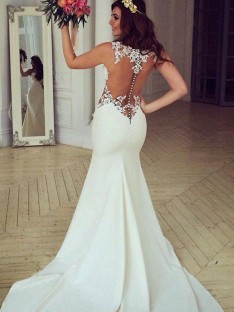 Vestidos de novia de encaje baratos - DreamyDress: 