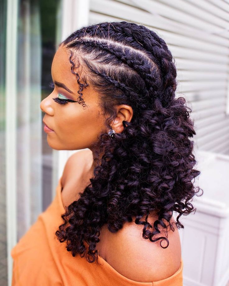 Ideas bonitas y perfectas para trenzas de cabello natural.: Cabello con textura afro,  trenzas de caja,  Peinados Trenzados,  hermosas trenzas  