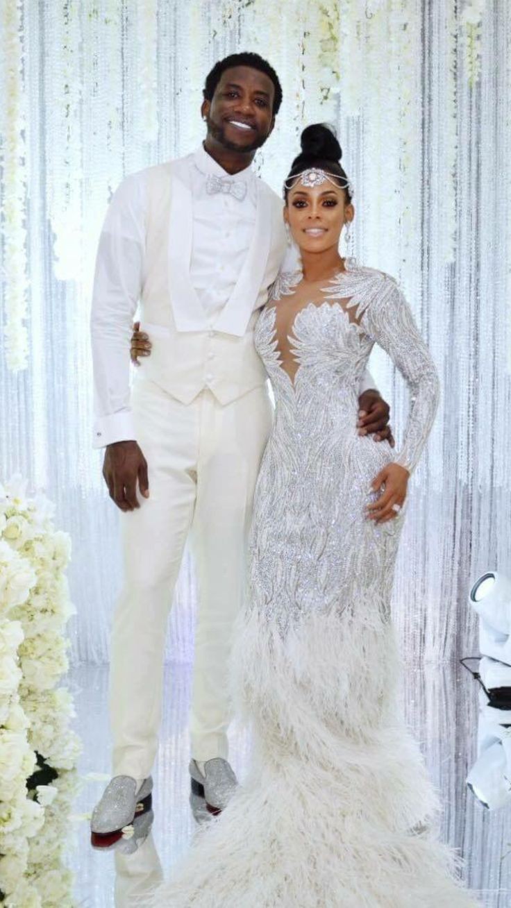vestido de novia blanco africano: sean peines,  Rick Ross,  lil yate,  Gucci Mane,  trajes de boda africanos  