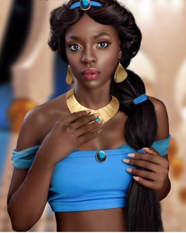Black Girl Hot Princess Jasmine Disfraces de Halloween: princesa jazmín,  disfraz de Halloween  