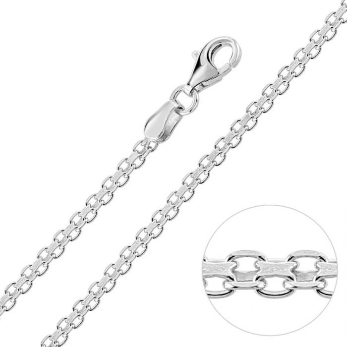 Collar de cadena Bismark de plata de ley de 2,4 mm 19,00 €: Collar de cadena Bismark  
