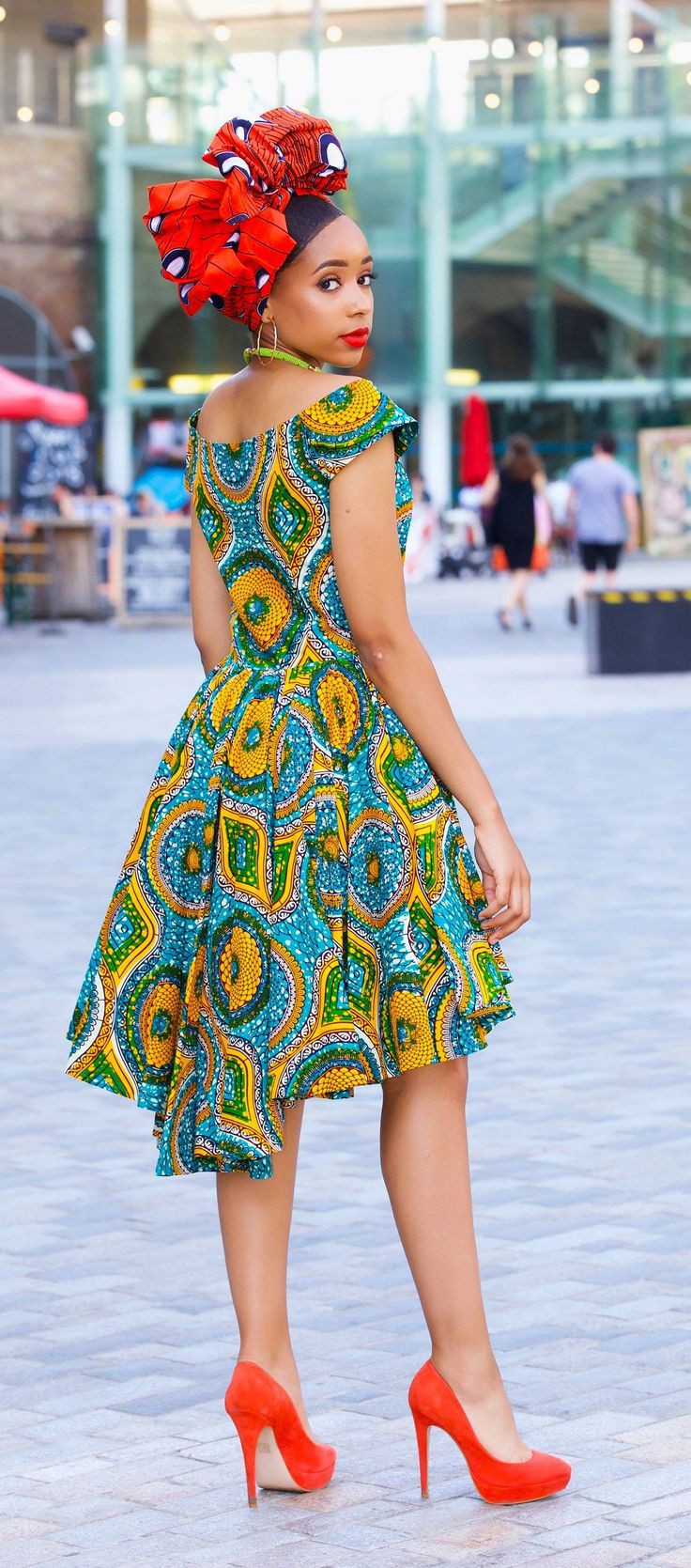 Los mejores vestidos estampados africanos para mujer.: vestidos africanos,  vestido largo,  Vestidos Ankara  
