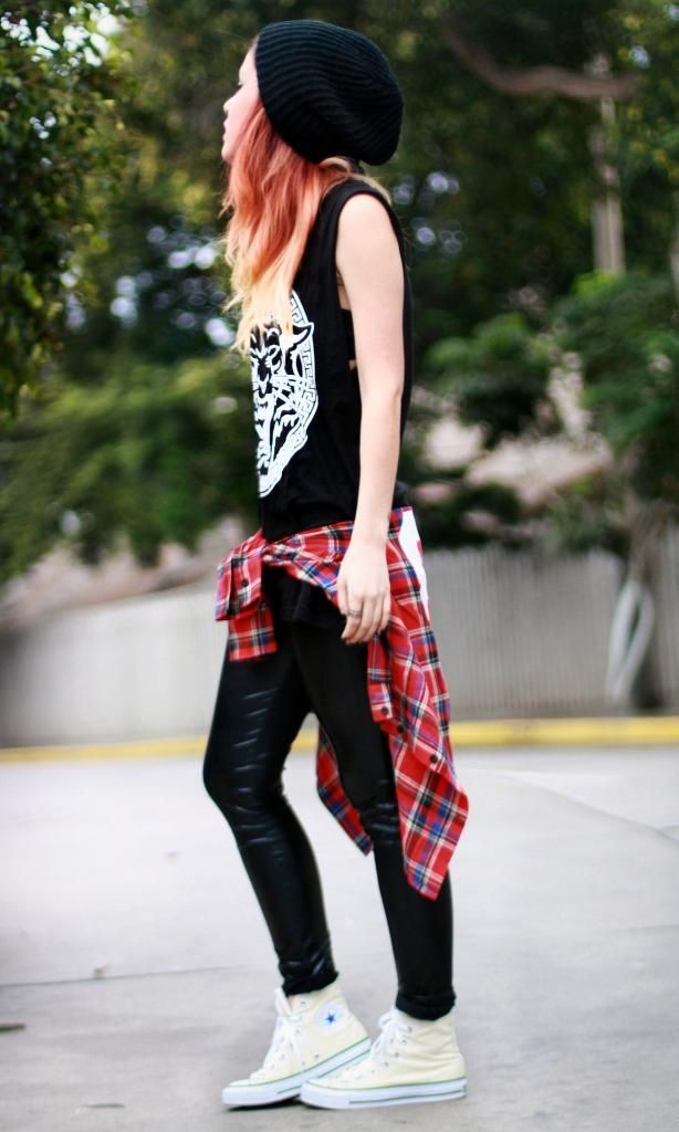 Tomboy outfits chica adolescente, Chica femenina: moda adolescente,  moda grunge,  estilo punk  