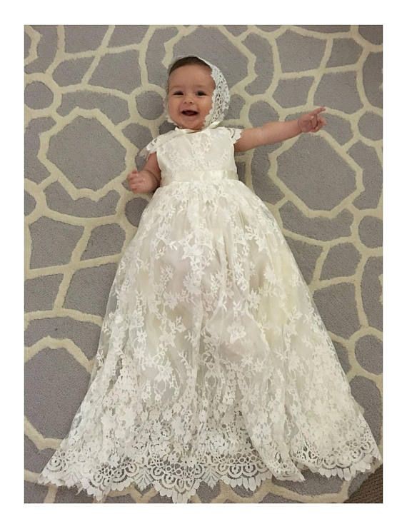 Vestido largo bautizo bebe, Ropa bautismal: Vestido de novia,  lindos vestidos de bautizo,  ropa bautismal  