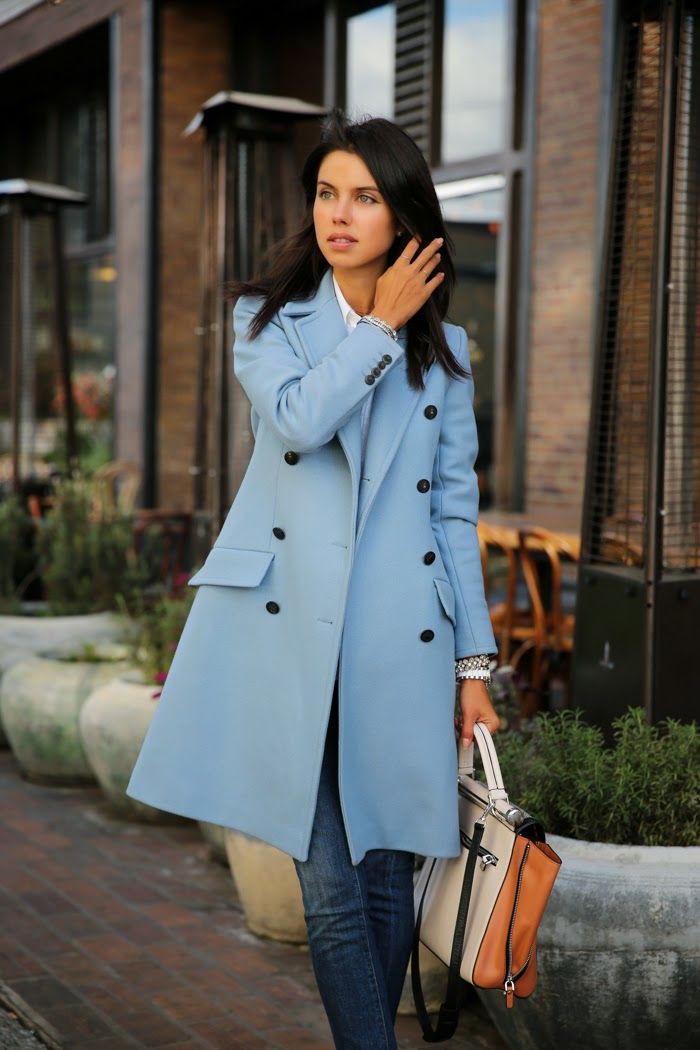 Estos son asombrosos abrigo azul claro, Blog de moda: blogger de moda,  gabardina,  azul marino,  chaquetón  
