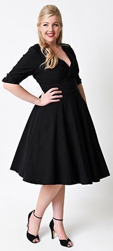 Pequeño vestido negro, Fit and Flare: vestidos de coctel,  traje de talla grande,  vestido largo,  Ropa vintage,  vestido negro  