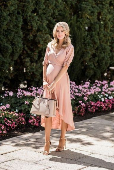 Trajes de maternidad de moda con bolso de mano: talla pequeña,  ropa de maternidad,  Vestido de casa,  Trajes De Maternidad  
