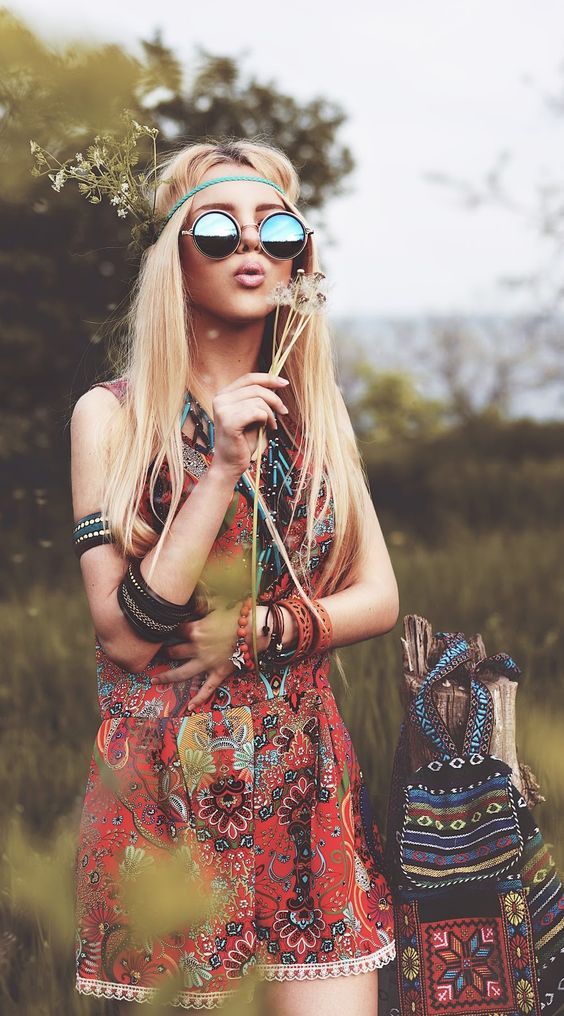 Ver estos increíbles estilo hippie, Hippie KostÃ¼m: estilo bohemio,  Accesorio de moda  