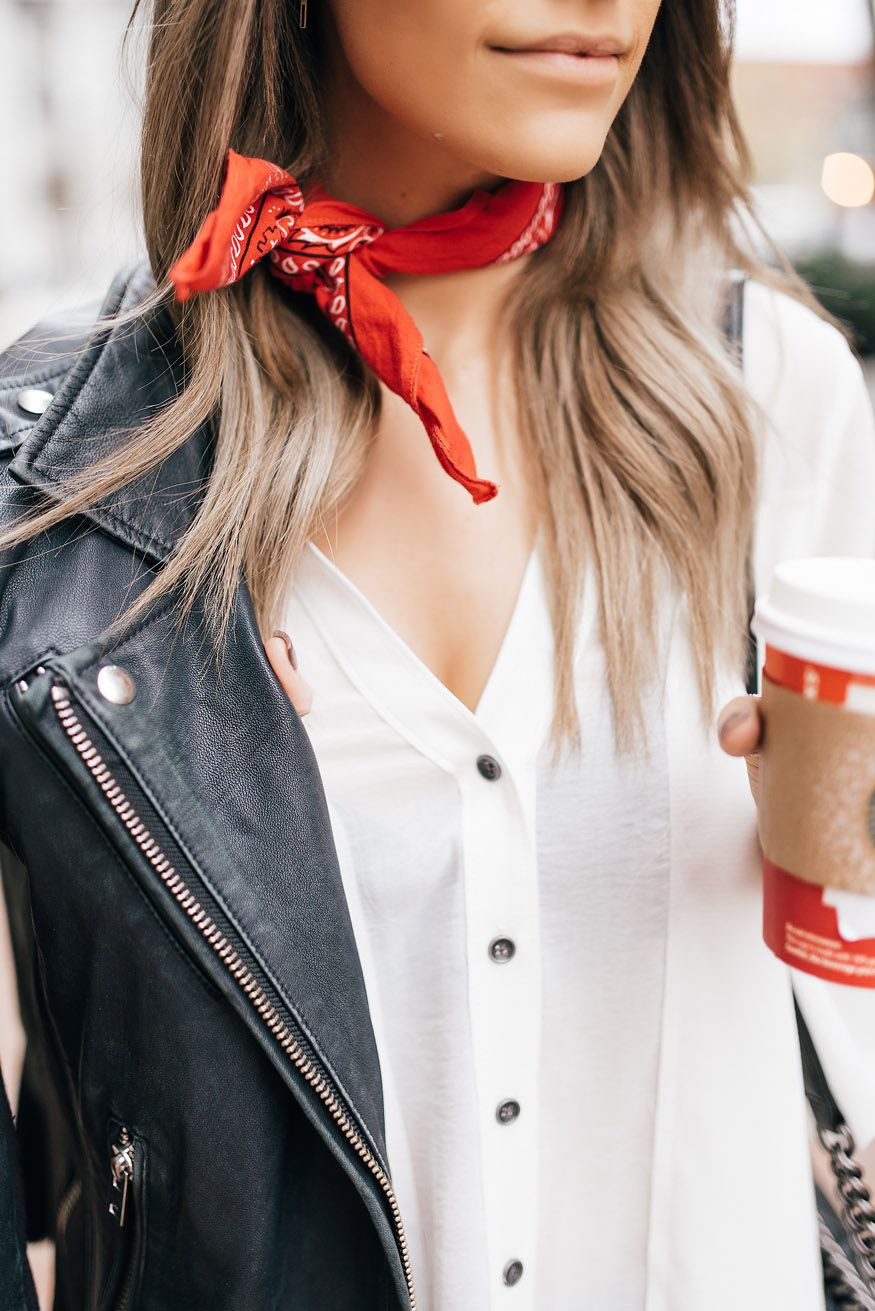 bufanda de cuello rojo: Accesorio de moda,  Trajes De Bufandas  