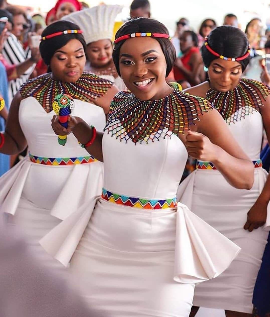 Vestidos de dama de honor tradicionales ndebele, vestido de novia: Vestido de novia,  vestidos africanos,  Despedida de soltera,  Vestidos Kitenge  