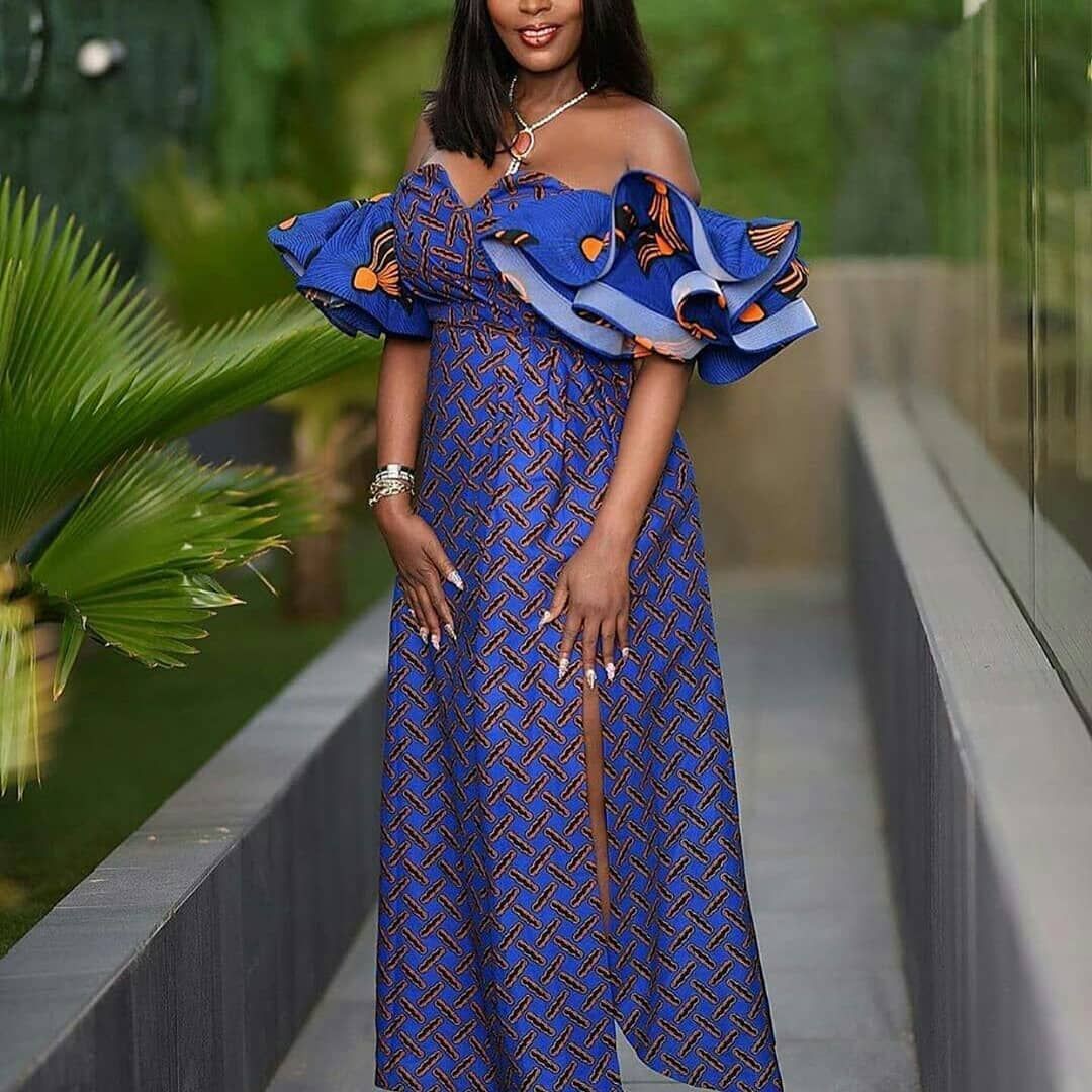 Modelo de moda de diseño para todas las edades, estampados de cera africana: vestidos de coctel,  blogger de moda,  camarones asos,  Atuendos Ankara  