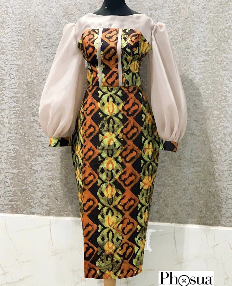 Consejos para peinar vestidos de día, estampados de cera africana: vestidos africanos,  Vestidos cortos  