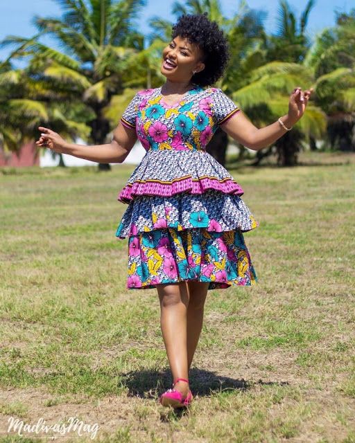 Nana ama mcbrown ankara estilos: vestidos africanos,  Trajes Africanos Cortos  