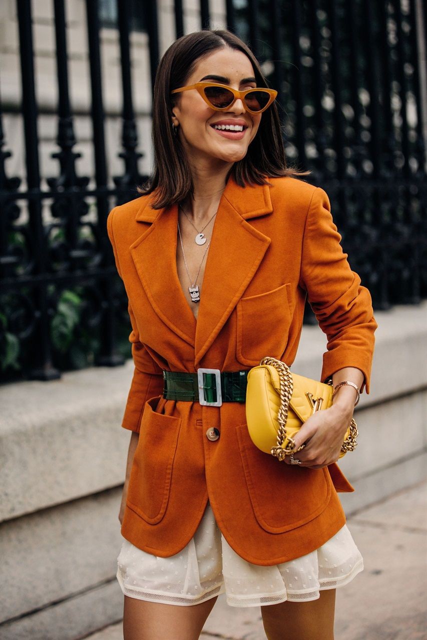 Street style primavera estate 2019, semana de la moda: Estilo callejero,  Semana de la Moda,  traje de chaqueta  