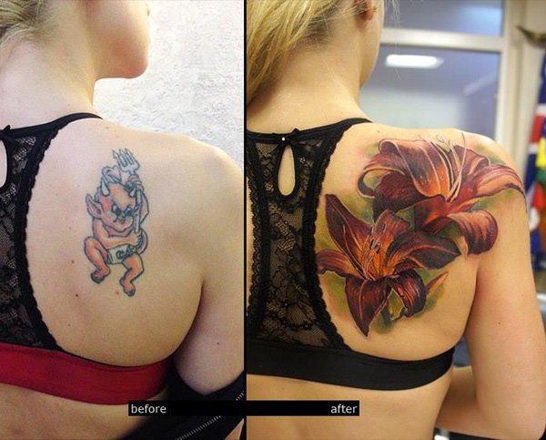 Tatuaje en la espalda, Tatuaje en la parte baja de la espalda: Arte Corporal,  Tatuador,  Ideas de tatuajes  