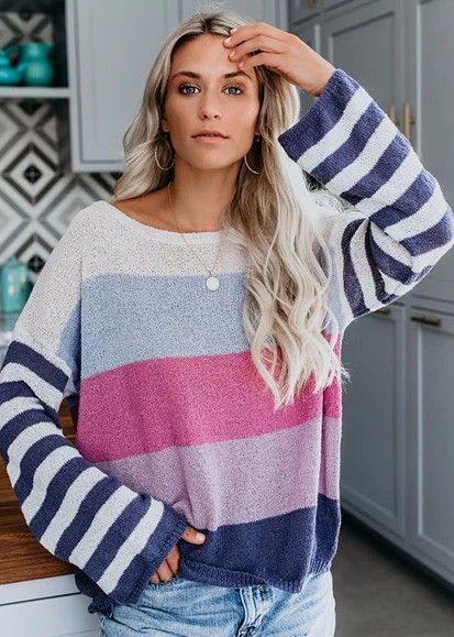 Trajes de ropa casual con suéteres de bloque de color: camisas,  cuello polo,  Atuendos Informales,  Atuendo De Suéteres  