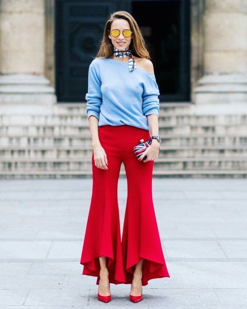 Perfectly designed combinaciones con rojo, Mira Mikati: Atuendos Informales,  Zapato de tacón alto,  lana de cachemira  