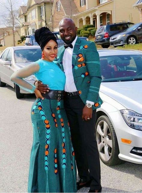 Celebridades eligen vestimenta de pareja africana, estampados de cera africanos: Vestido de novia,  disfraz de pareja,  Trajes de pareja a juego  