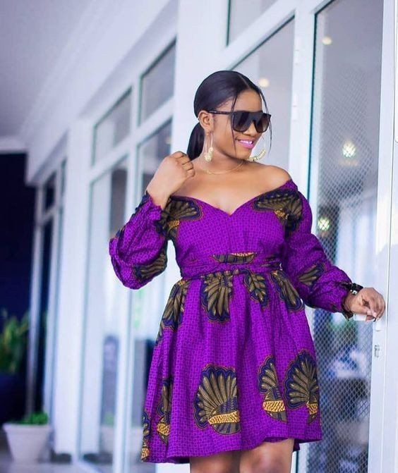 ¡Lo más esperado! modelo de moda, estampados de cera africanos: vestidos de coctel,  vestidos africanos,  Trajes Africanos Cortos  