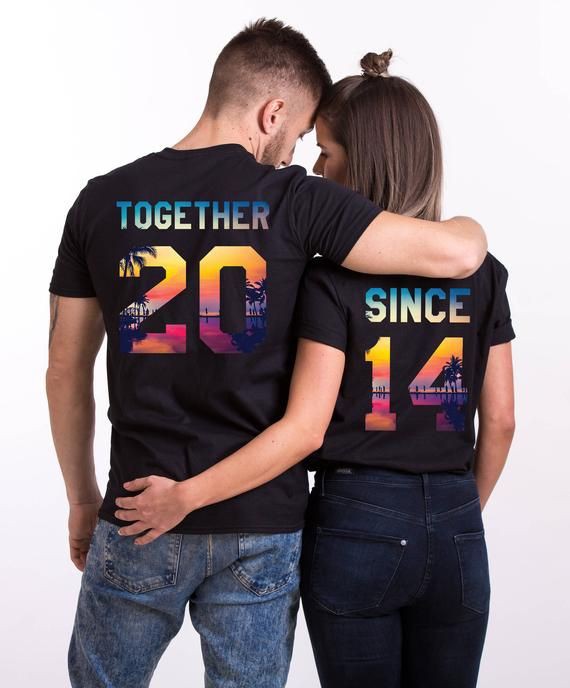 Juntos desde la camiseta de pareja, EpicTees4You: Ideas de ropa,  trajes de pareja,  Aniversario de bodas  