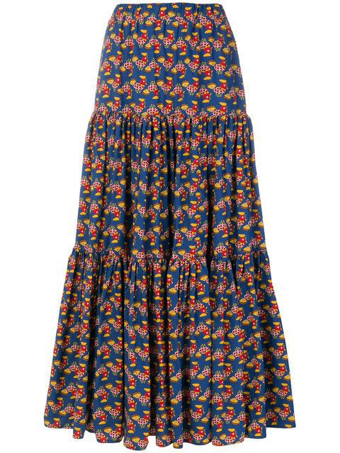 Trajes de Roora, estampados de cera africanos, falda grande LaDoubleJ: vestidos africanos,  falda con gradas,  Vestidos Roora,  falda pradera  