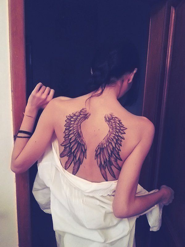 Genial para ver tatuajes de alas chica, tatuaje temporal: Ideas de tatuajes,  Arte Corporal,  Tatuaje temporal  