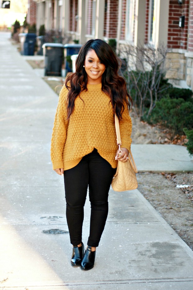 Suéter amarillo con clase y trajes de polainas Tumblr: trajes de invierno,  Atuendos Informales  