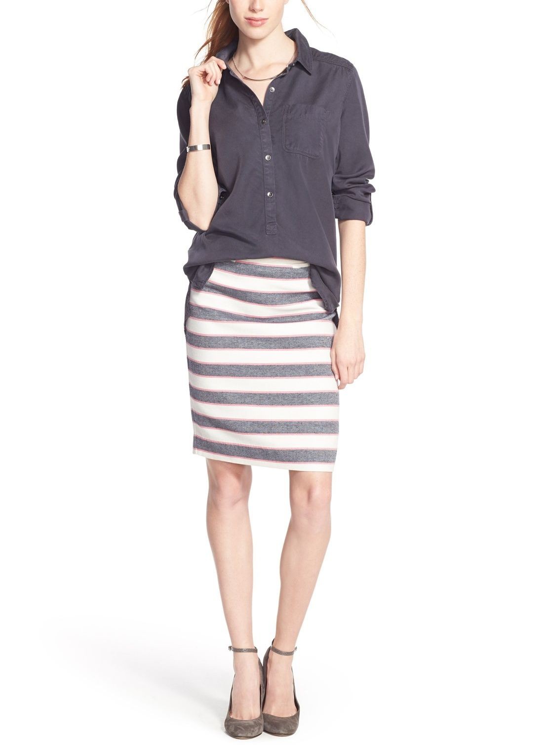Traje de color con falda lápiz, minifalda.: Falda de tubo,  modelo,  Trajes De Falda  