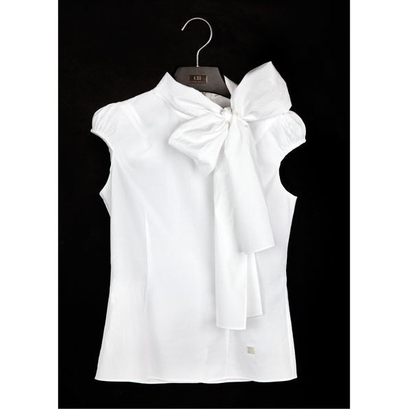 Blusa de medio lado lista para usar, camiseta sin mangas: trajes de verano,  Camisa sin mangas,  traje blanco,  Listo para usar  