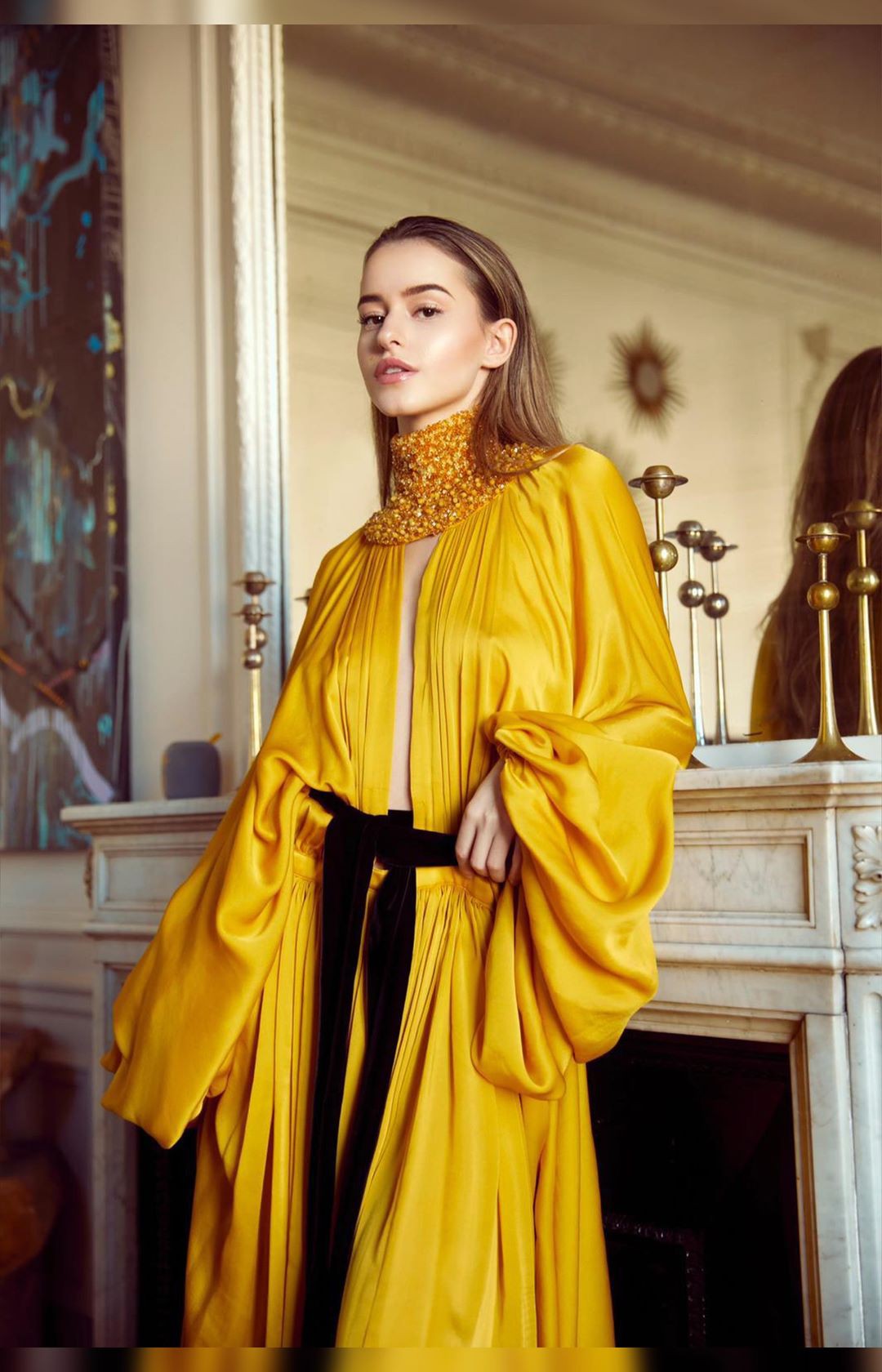 conjunto amarillo a juego con vestido, ideas de vestuario, diseño de moda: Fotografía de moda,  traje amarillo,  Lea Elui TikTok  