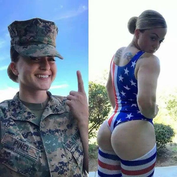 Combinación de colores con uniforme.: camuflaje militar,  Uniforme militar,  chicas de culo grande  
