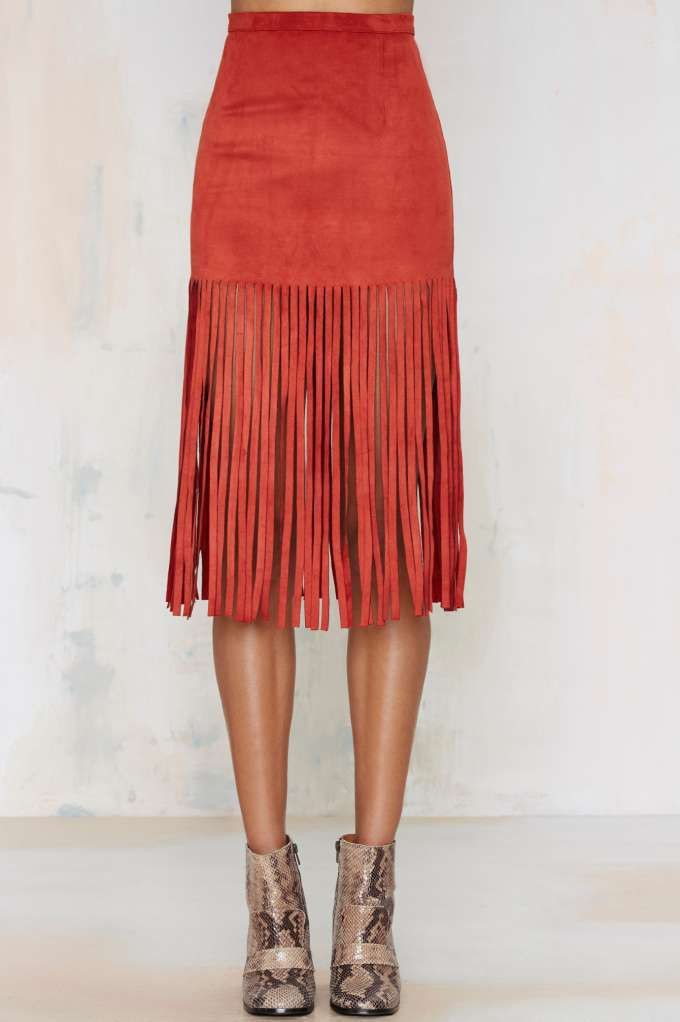 Ideas de ropa de moda roja nova con falda lápiz, mini falda, cuero: Falda de tubo,  boho chic,  traje rojo,  Faldas con flecos  