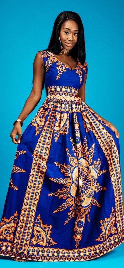 Outfit instagram vestidos africanos estilos 2017 estampados de cera africana, vestido de novia: Vestido de novia,  modelo,  vestido largo,  Azul cobalto,  Azul eléctrico,  traje folklórico,  vestido de día,  Vestidos Roora,  Outfit Azul Eléctrico Y Azul Cobalto,  Impresiones de cera africanas  